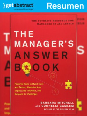 cover image of El libro de respuestas del gerente (resumen)
